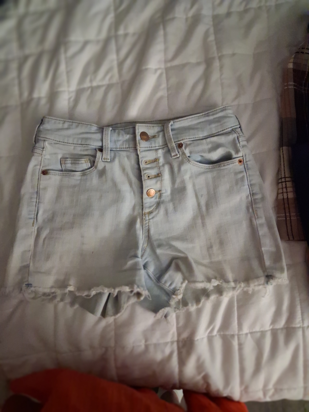 Universal Thread Light Wash High-Rise Denim Cutoff Shorts
